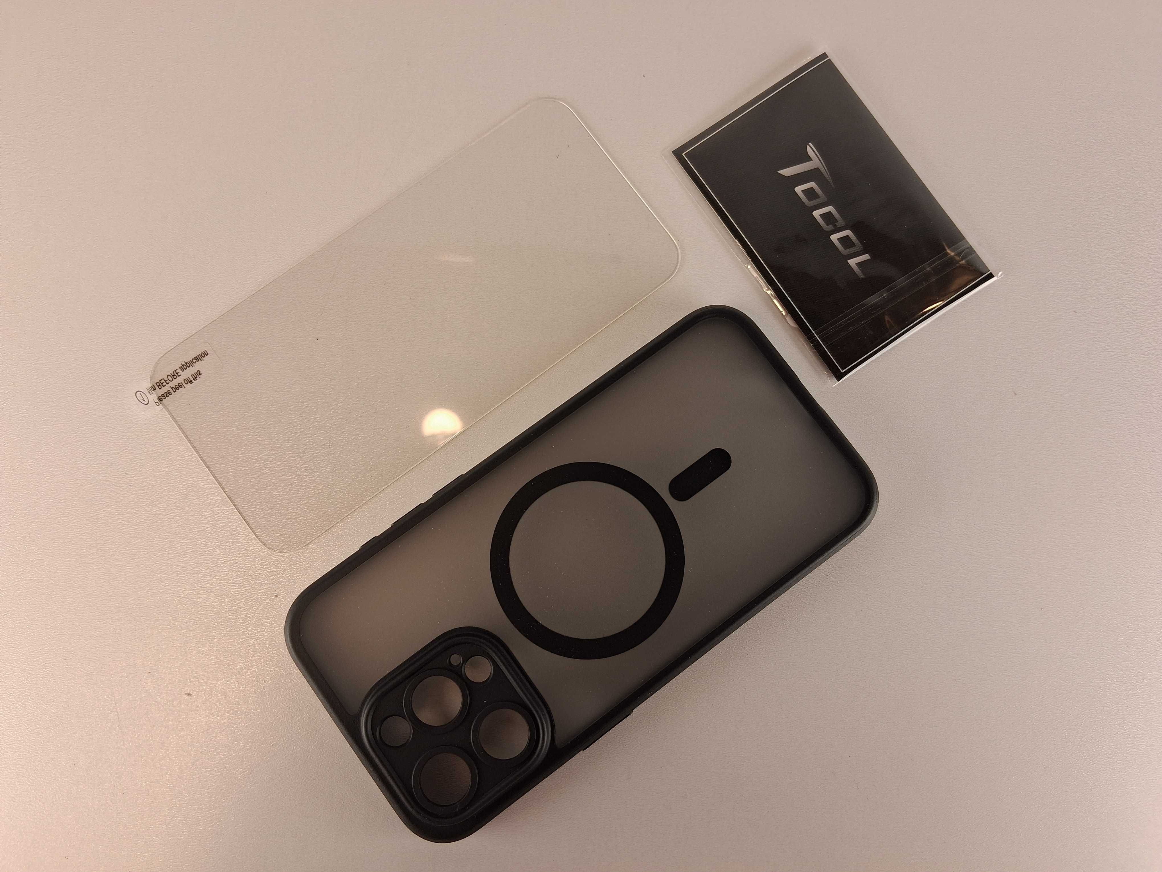 Y105 Tocool Etui do iPhone 15 Pro Max Czarne Zestaw MagSafe