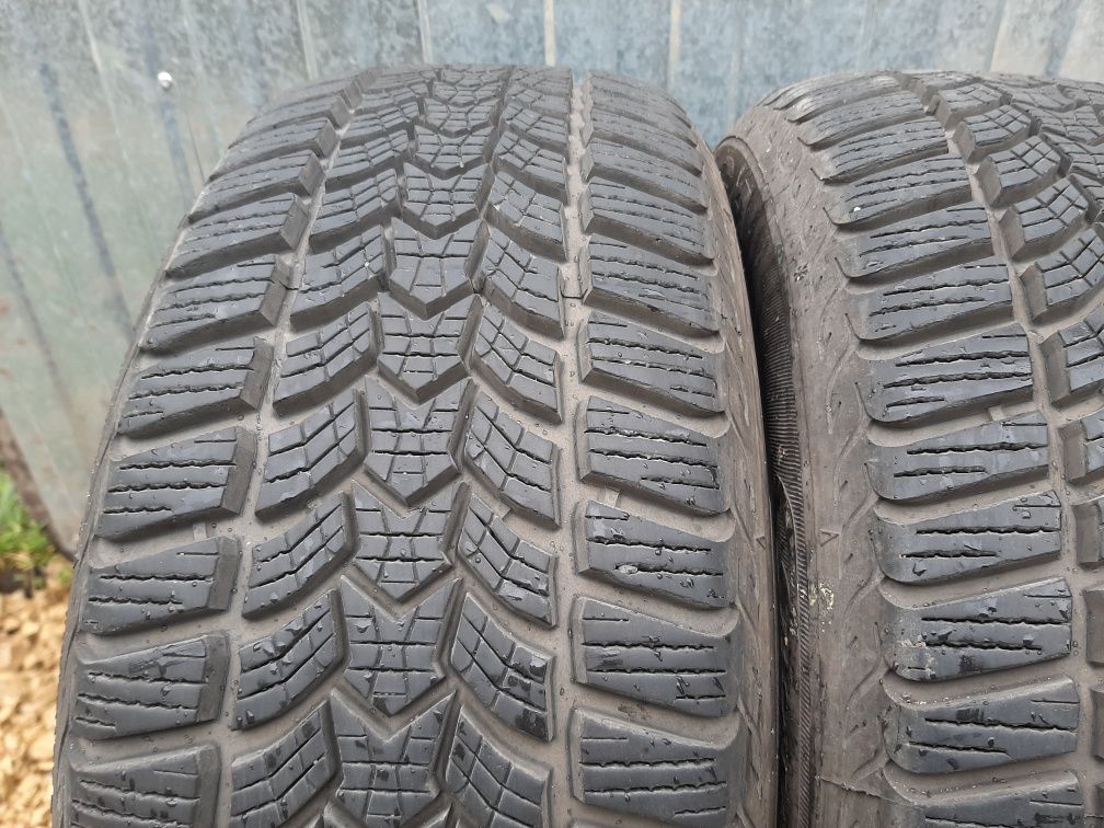 2 szt 195/55 r 15 Opony zimowe Dębica frigo hp2 Jak Nowe