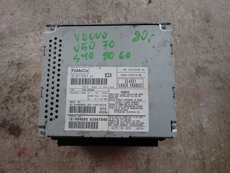 VOLVO S80 V70 RADIO CZYTNIK CD 30775841 AA