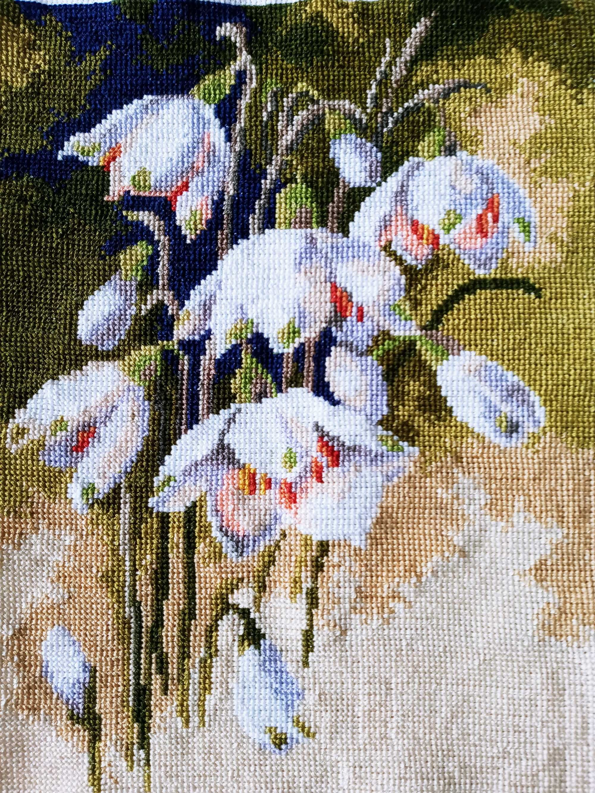 Obraz haft krzyżykowy Kwiatki