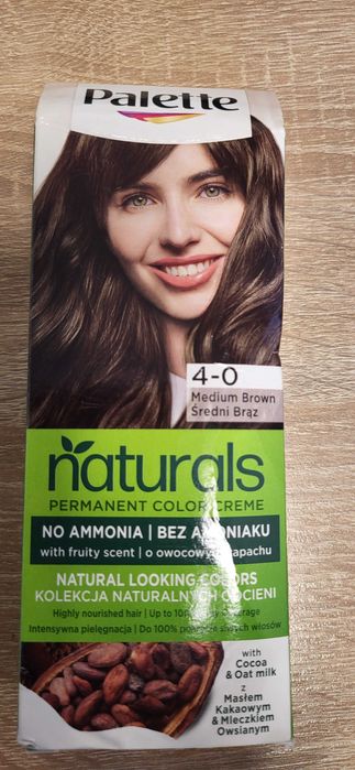 Farba do włosów Palette naturals 4-0 średni brąz