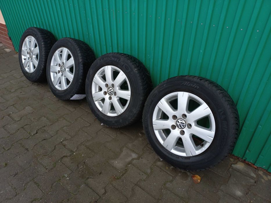 Koła felgi komplet 15'' zima VW Caddy Touran Golf 5x112 195/65/R15 !