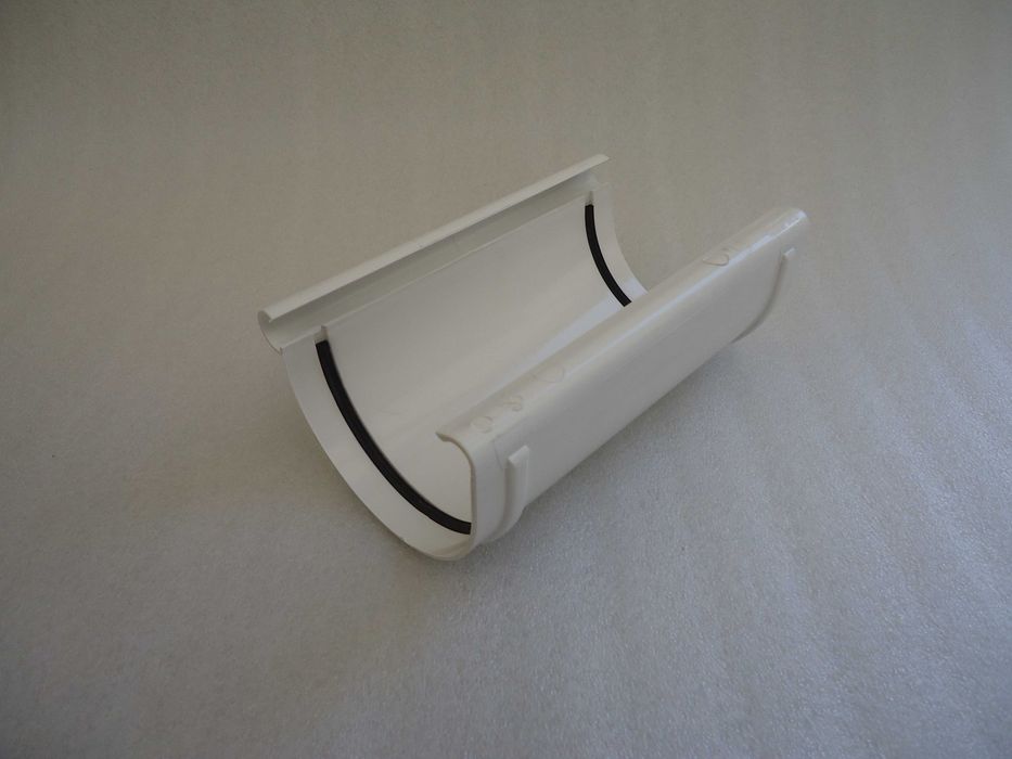 KACZMAREK złączka rynny 125 mm biel BIAŁY - WYPRZEDAŻ MAGAZYNU!!!