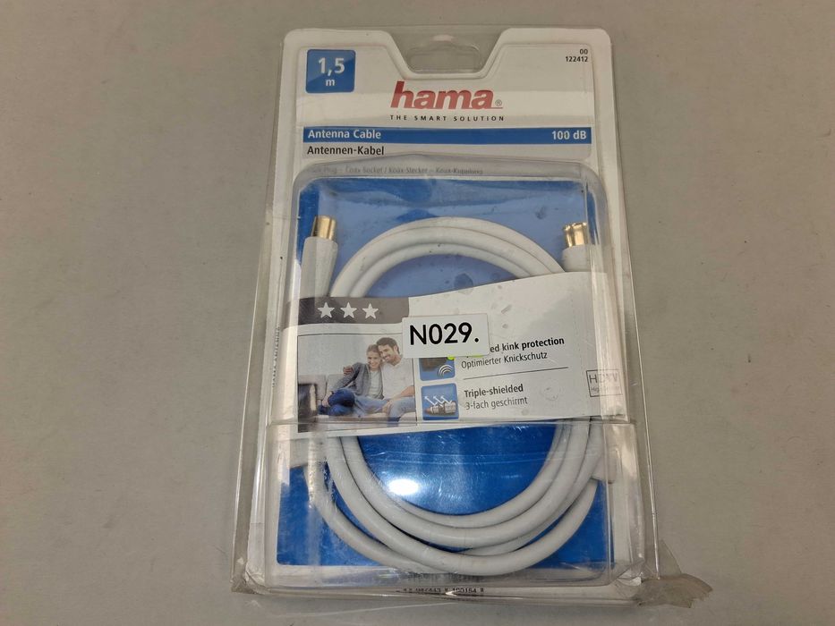 N029 Kabel Antenowy Hama Telewizyjny 1,5m 100dB