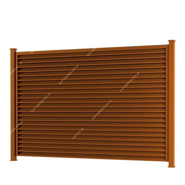 Металевий паркан. Паркани жалюзі. Огорожа металева.