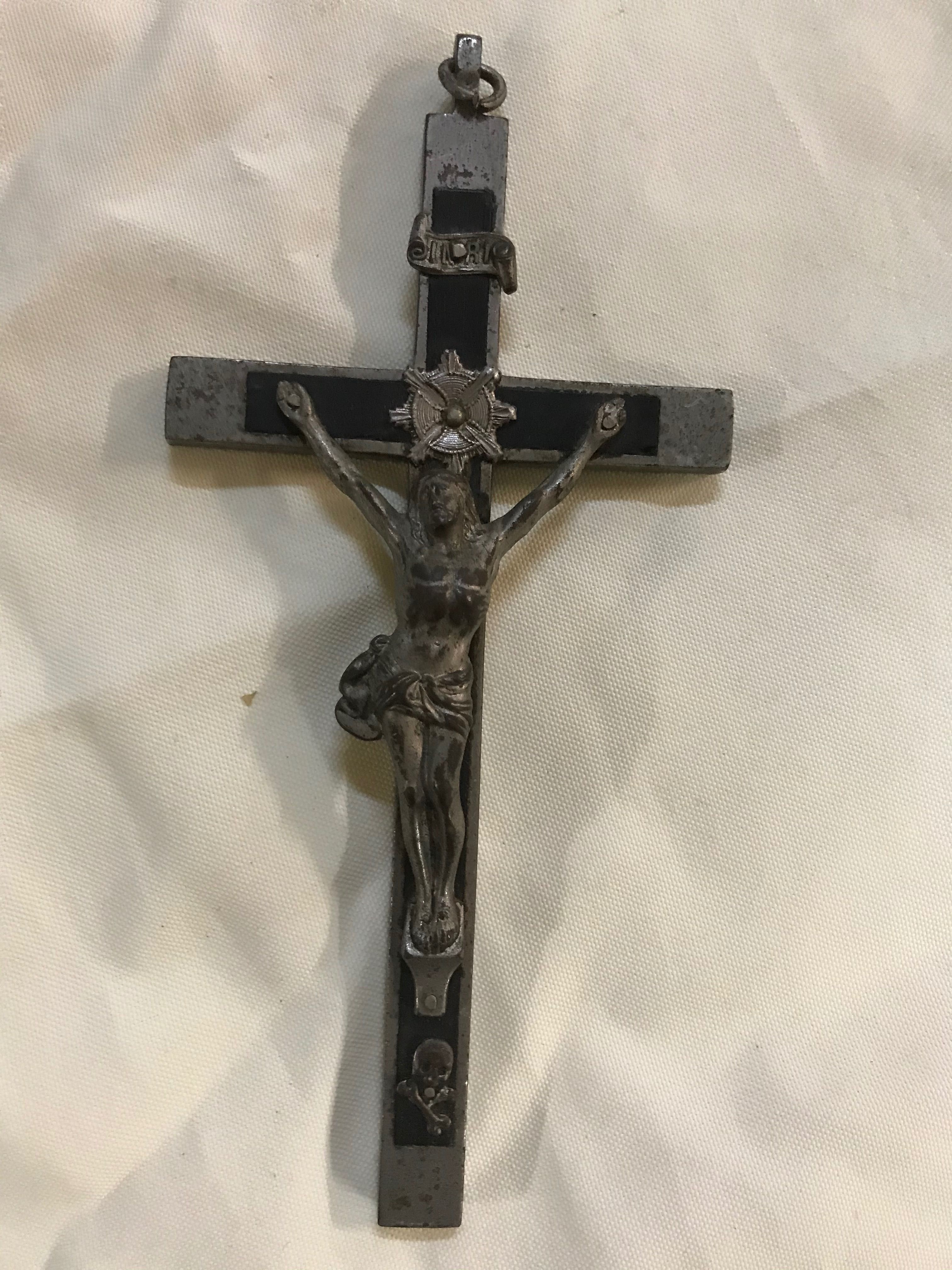 Arte Sacra - Cruz de Cristo em bronze (duas)