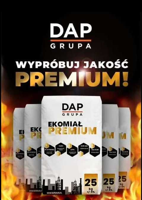 NOWOŚĆ !!! EKOMIAŁ Miał węglowy 24-25 MJ! Workowany Transport GRATIS!!