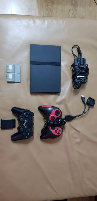 PlayStation 2 a funcionar.