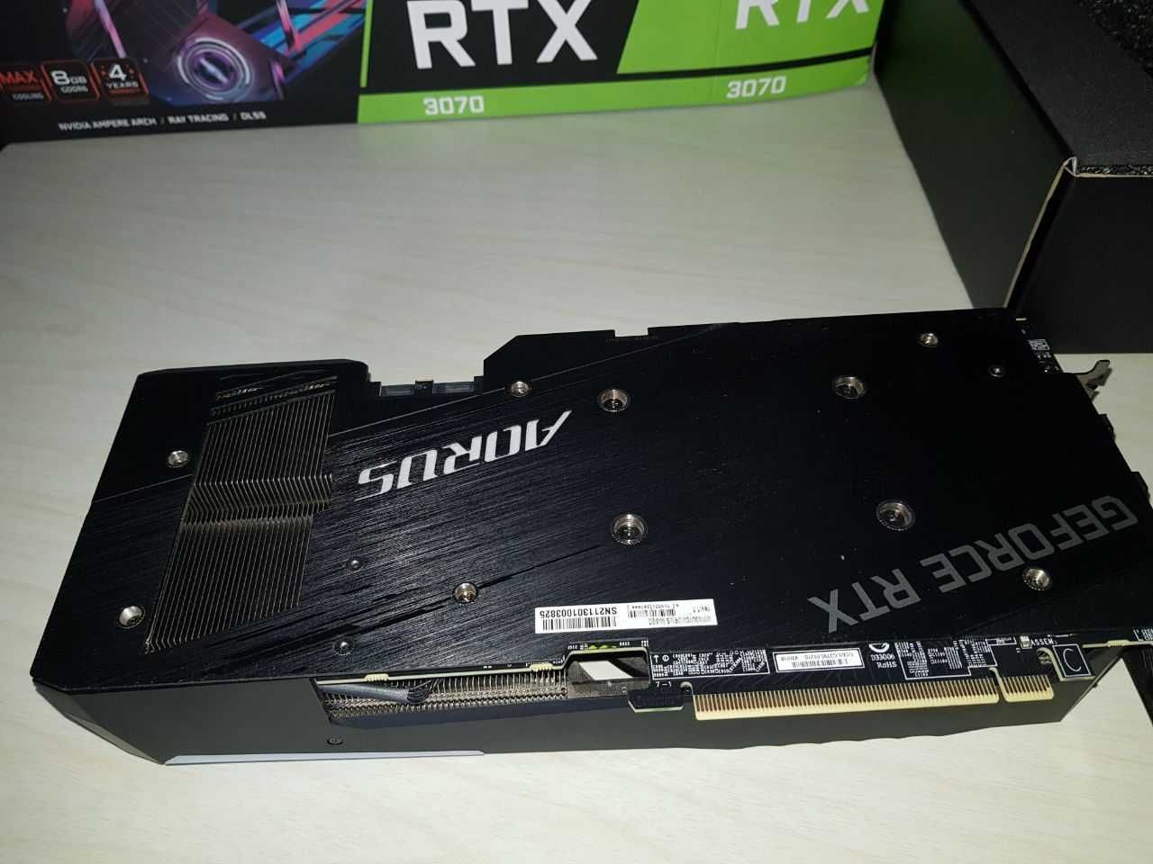 Відеокарта GIGABYTE AORUS GeForce RTX 3070 MASTER 8G (rev. 1.1) No LHR