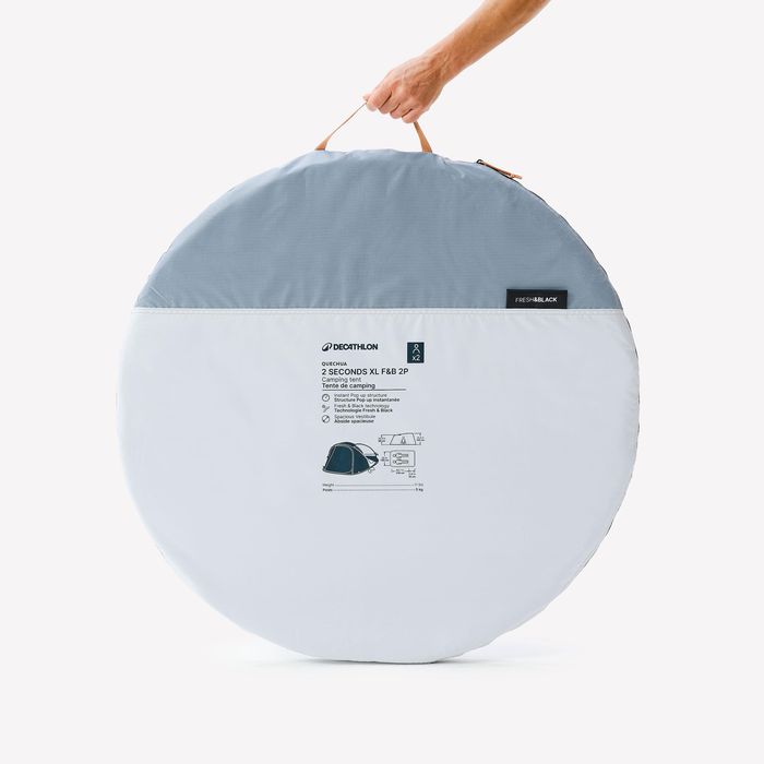 Tenda de campismo instantânea 2 lugares, 2 Seconds XL F&B