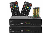 2x Tuner dekoder DVB-T2 TV naziemnej H.265 HEVC FULL HD usb hdmi pilot