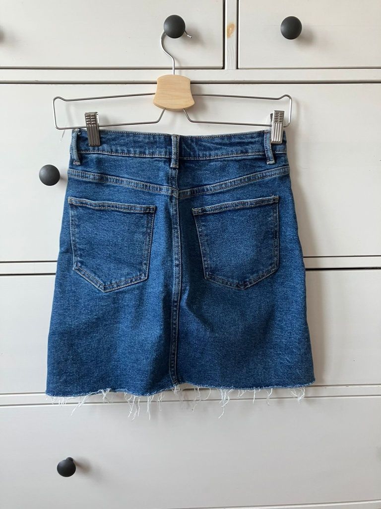 Sinsay Denim spódniczka damska jeansowa niebieska r. 34