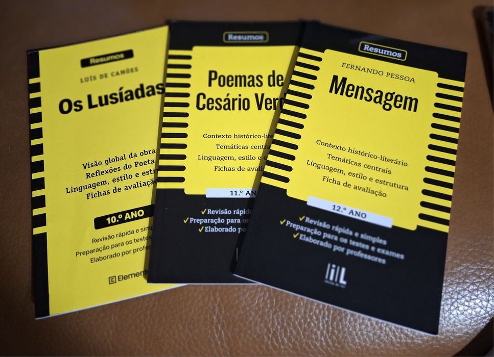 Resumos Lusíadas, Poemas de Césario Verde e a Mensagem