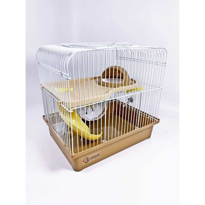 Отличная клетка для хомяка с НЛО домиком. Яркие цвета. Модель AV166.