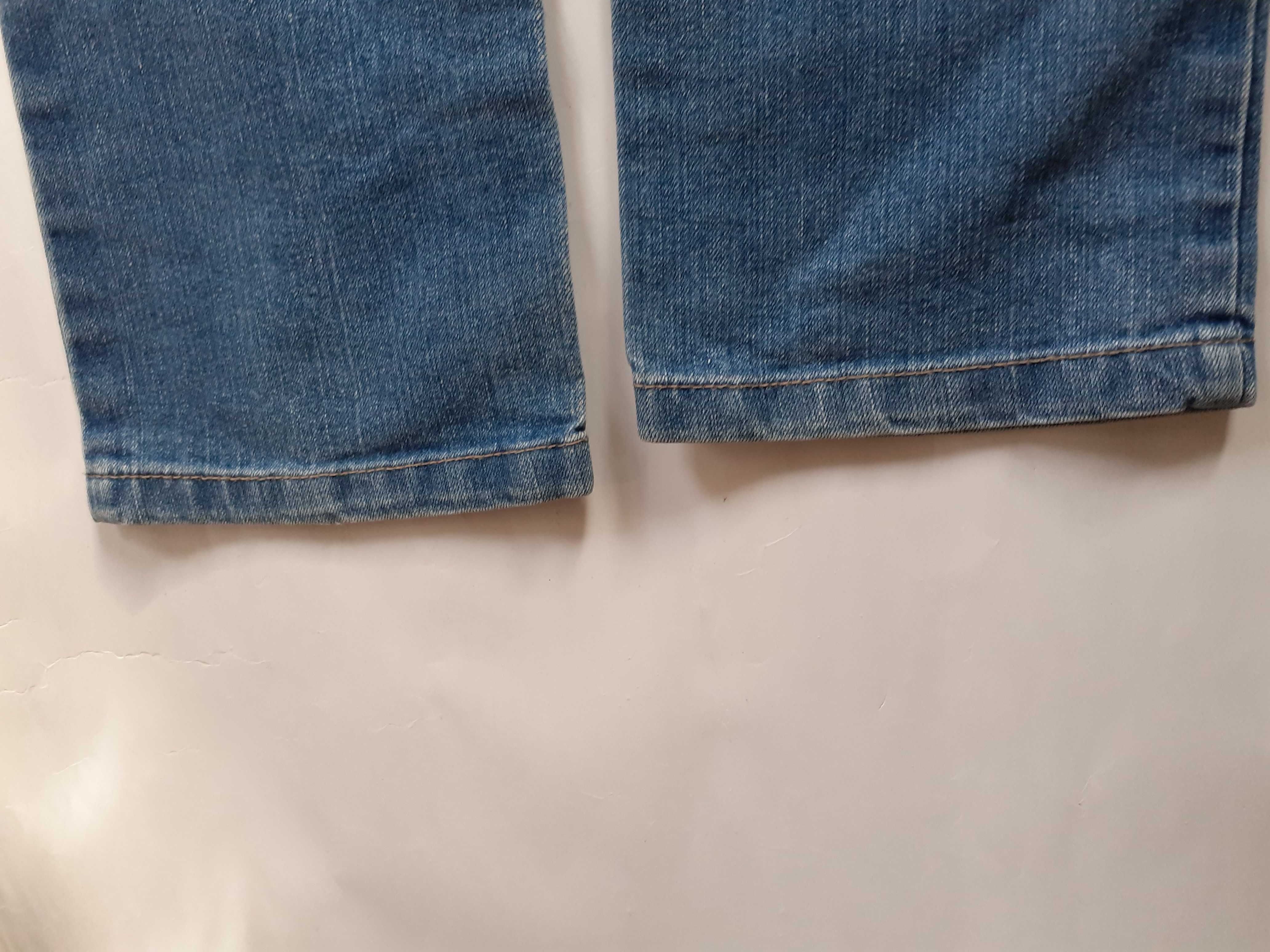 Spodnie dziewczęce - jeans - r. 128