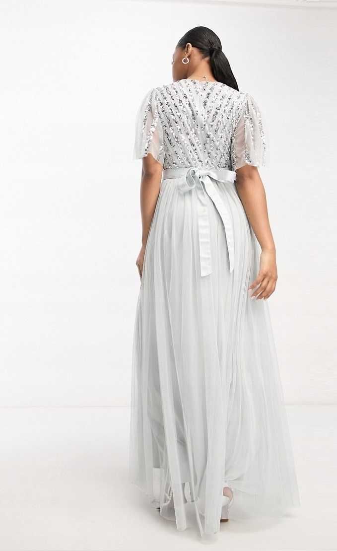 Maya Bridesmaid balowa sukienka maxi z cekinami M/L wartość 800zł NOWA