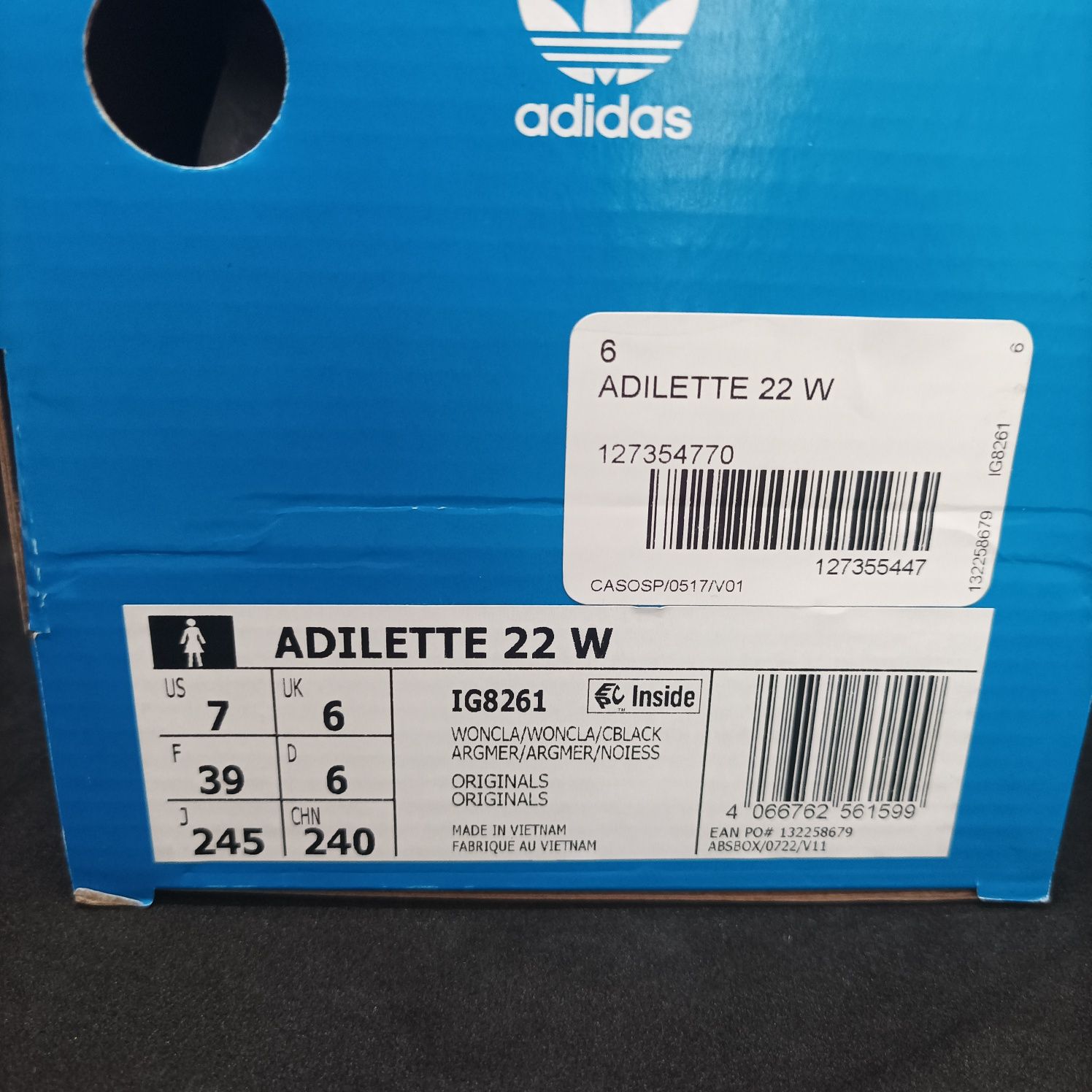 Klapki damskie adidas adilette 22 r 39