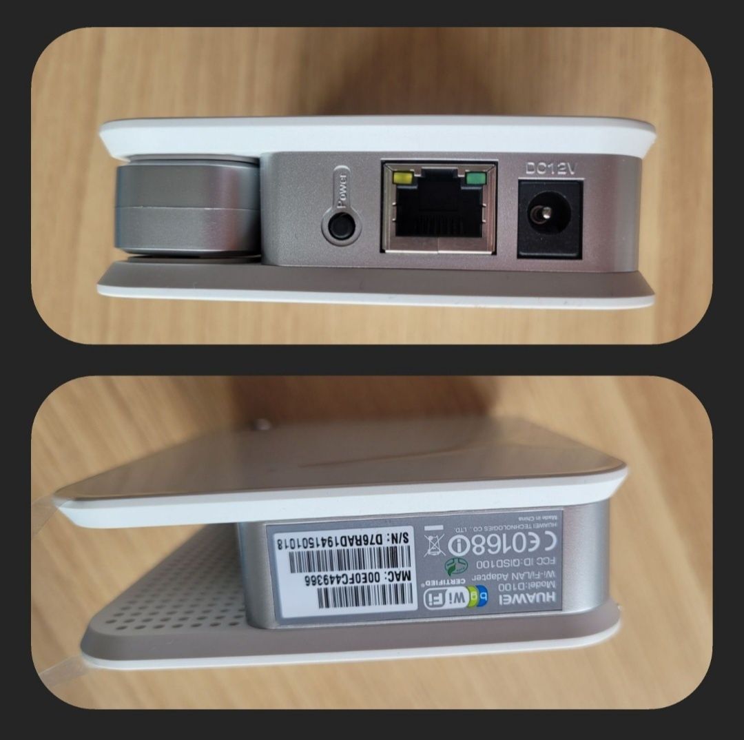 Komplet Router Huawei D100 WIFI/LAN Adapter 
WIFI/LAN Adapter