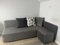 Sofa kanapa rozkładana łóżko 3w1 pufa narożnik 200x140cm schowek
