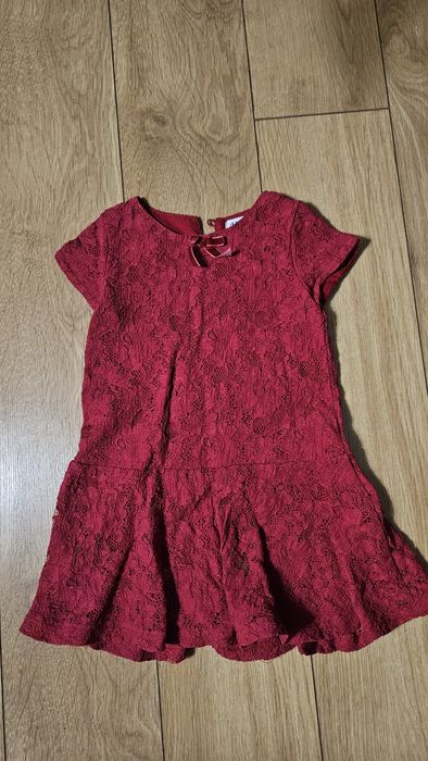 Sukienka dziecięca czerwona h&m rozm 98/104