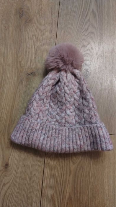 Czapka zimowa dla dziewczynki rozmiar 56