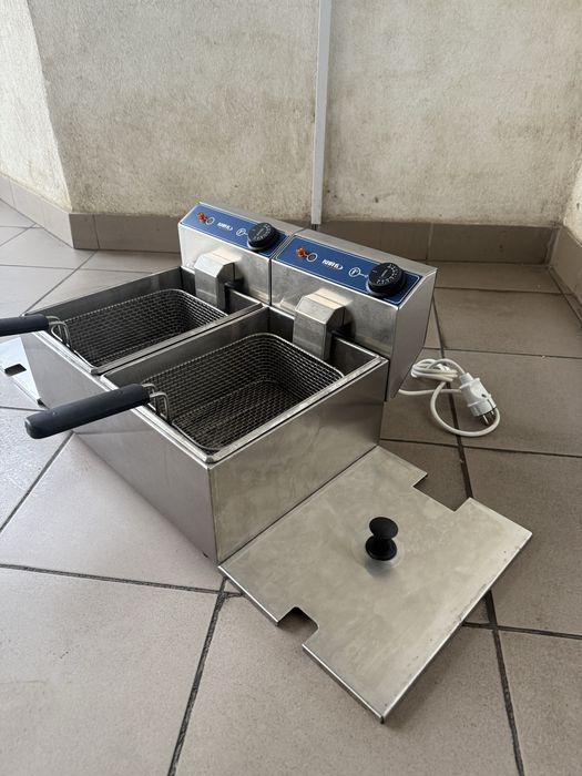 Фритюрниця Професійна Обʼєм 5+5 Літрів Кий В Нова !!!
