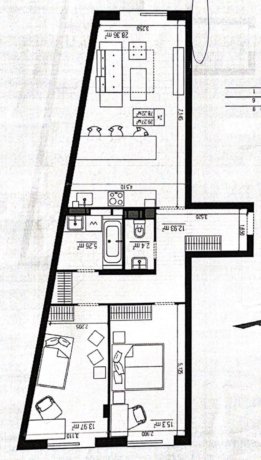 Квартира євродвушка, 85 м.кв.