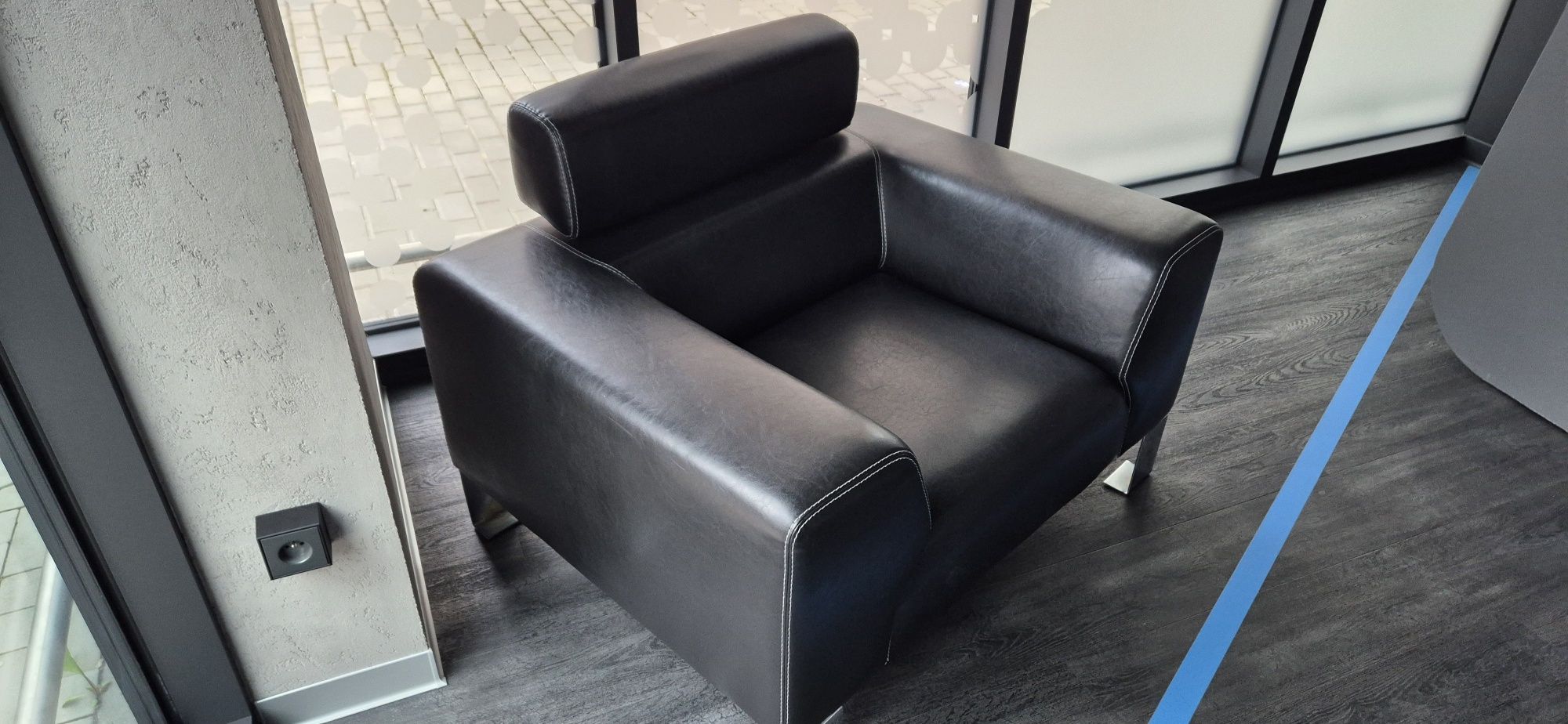 Fotel loft , skóra eko, wysoka jakość - stan perfekcyjny