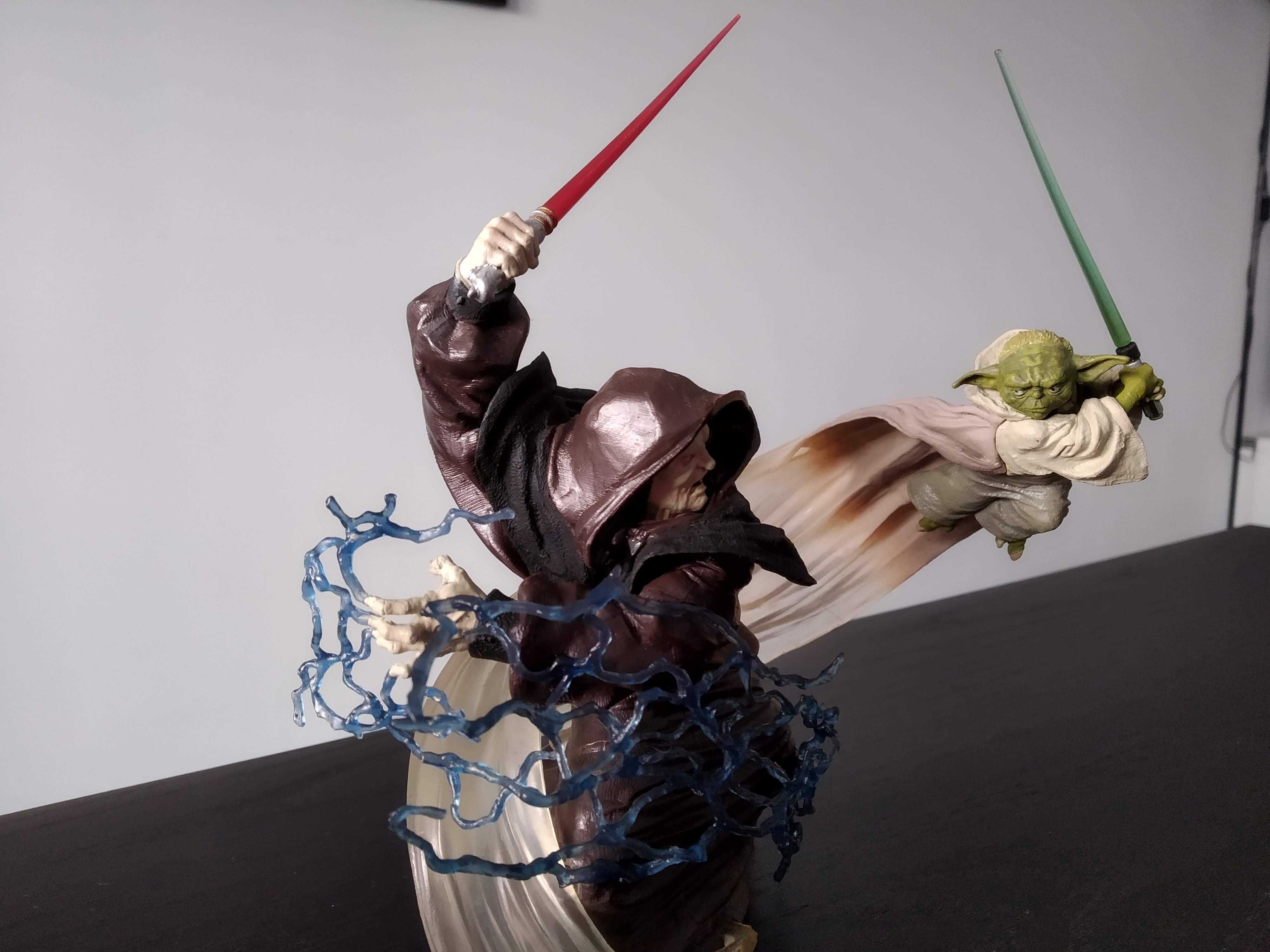 Figura Imperador vs Mestre Yoda
