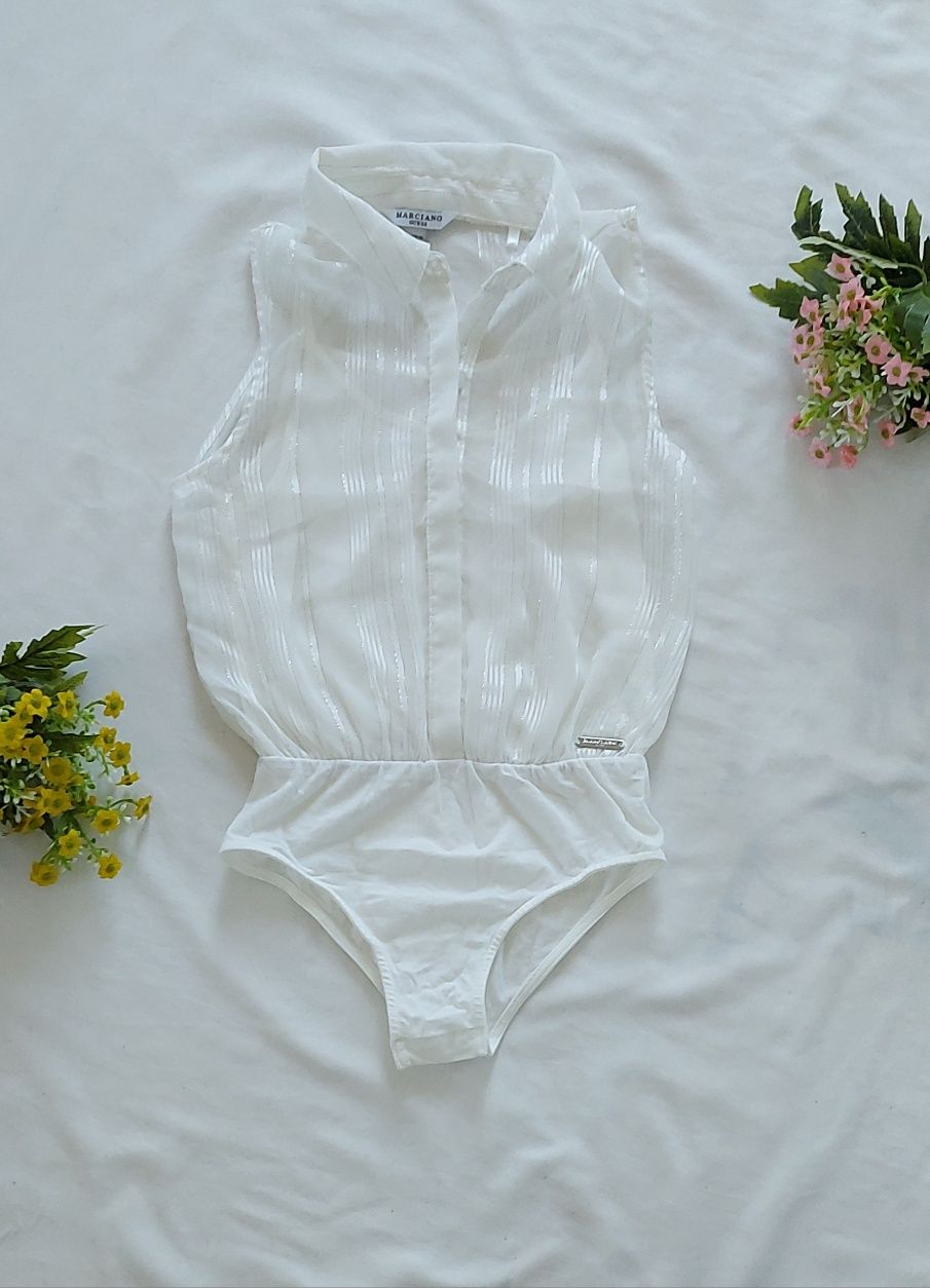 Guess eleganckie body bluzka koszula biała oryginalna dla dziewczynki