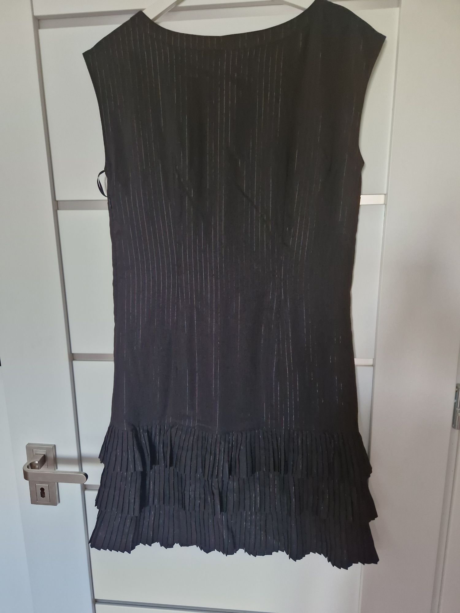 Sukienka plisy r M mała czarna Tatuum