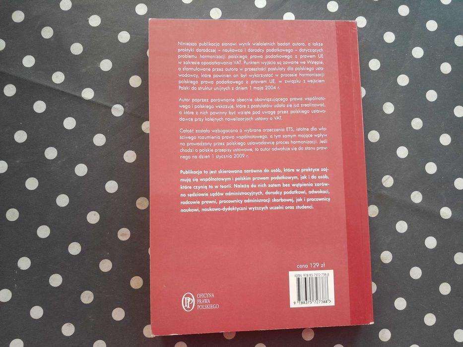 VAT w prawie polskim i prawie wspólnotowym Wojciech Maruchin