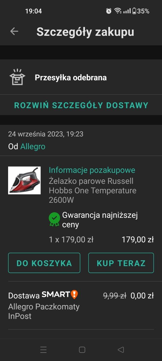 Żelazko Russell Hobbs One Temperature