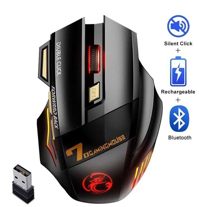 Bezprzewodowa gamingowa mysz do gier IMICE GW-X7 3200 DPI Dual Mode