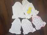Body Krótki Rękaw Myszka Mickey 56 62 GAP Chmurki 5szt