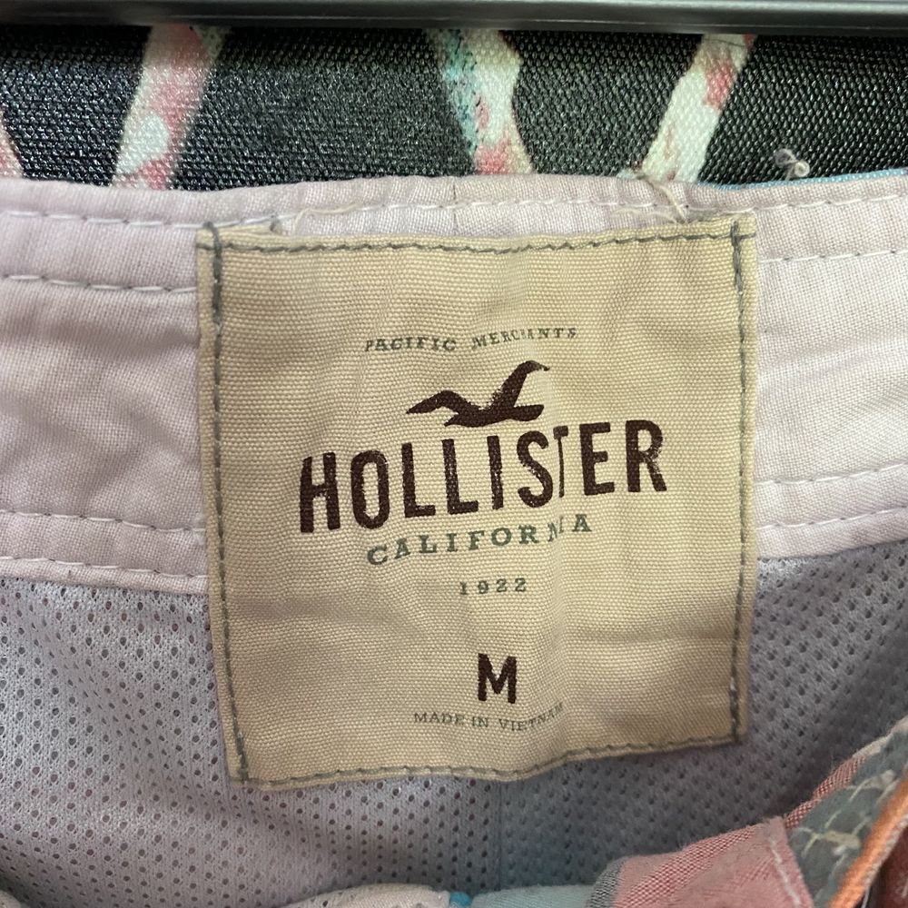 Krótkie spodenki szorty w kratkę Hollister [M]