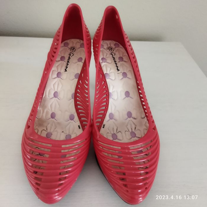 Sapato salto  rosa 40