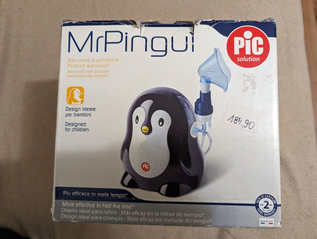 Inhalator tłokowy pingwin Pingui NOWY