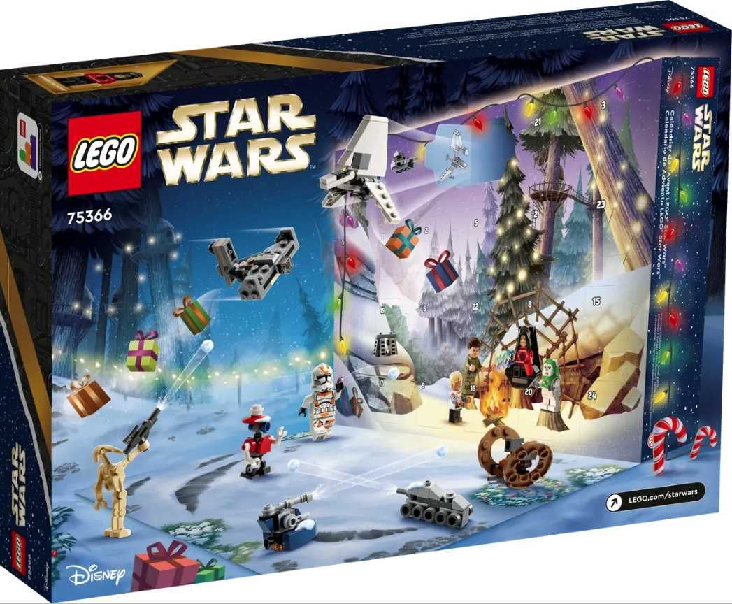 LEGO Star Wars 75366 Kalendarz Adwentowy 2023 Gwiezdne Wojny prezent