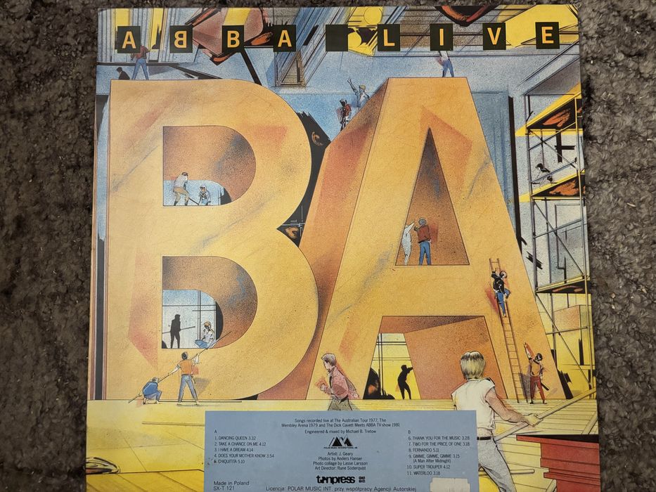 Winyl abba live