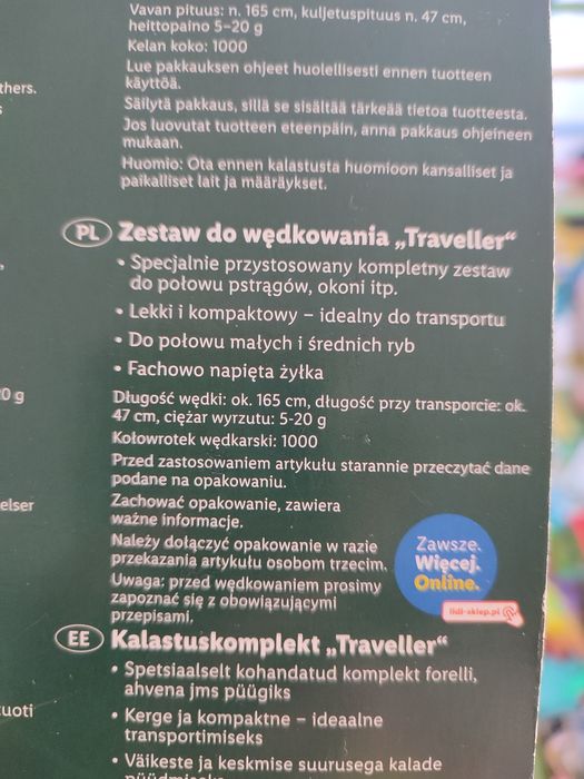 Zestaw do wędkowania