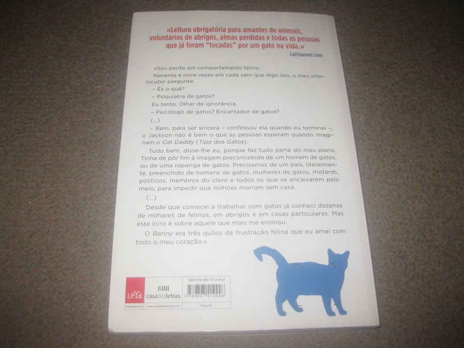 Livro "Cat Daddy: O Encantador de Gatos" de Jackson Galaxy