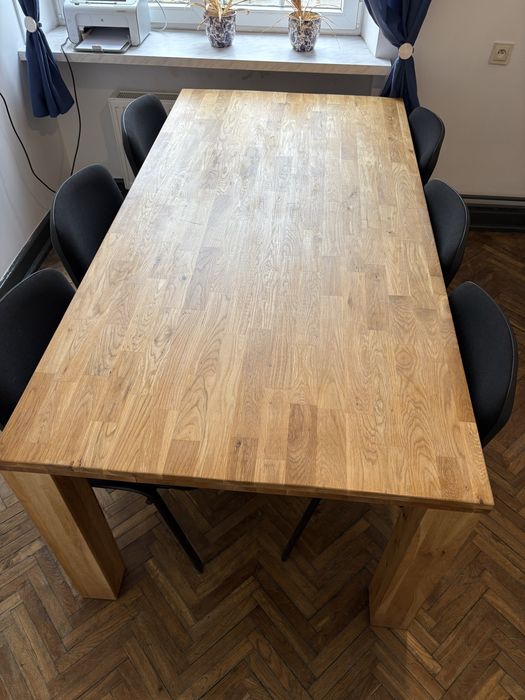 Stół debowy klejony