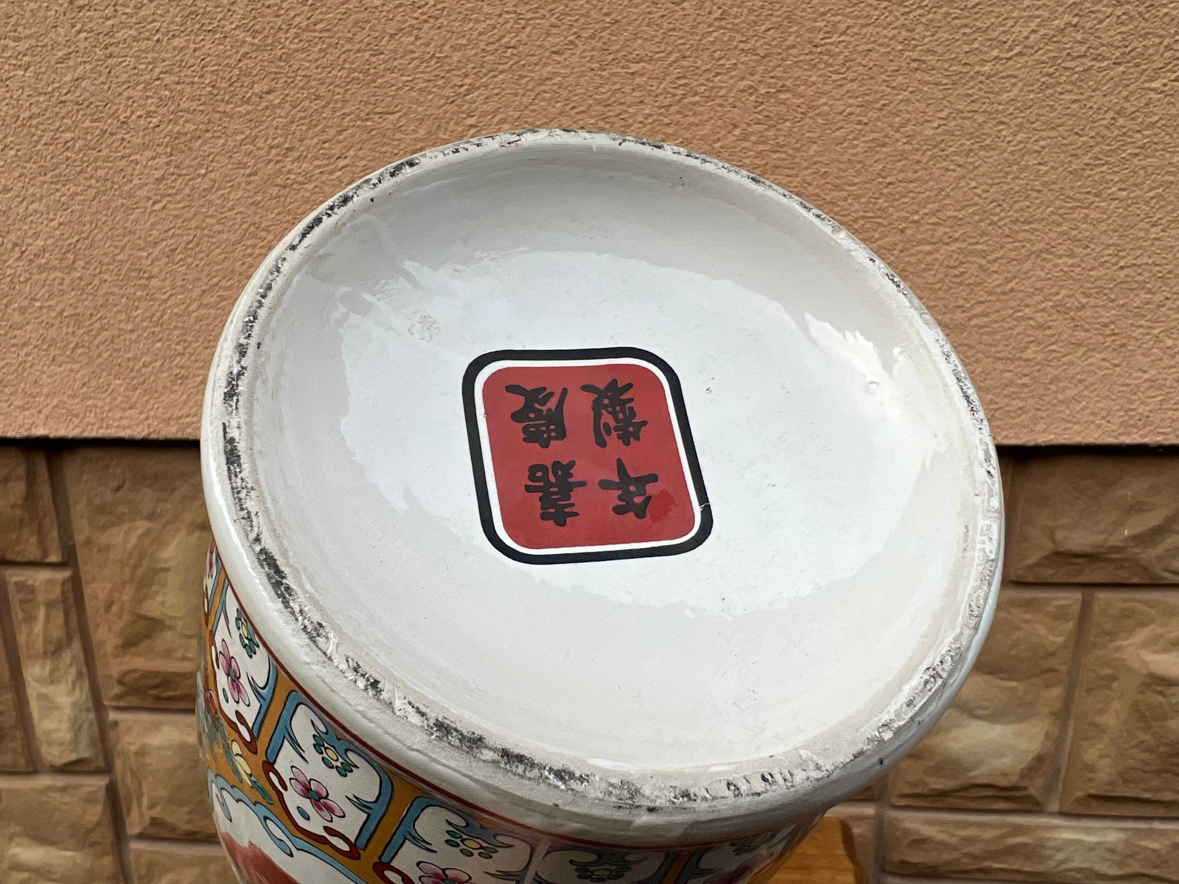 Wazon Na Kwiaty Orientalny Porcelana Chiny B416