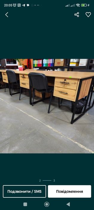 Продаж Столи комп'ютерні, офісний, для дому в стилі ЛОФТ LOFT 110*55