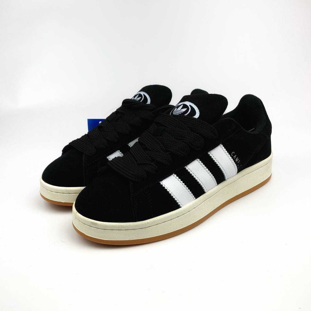 Adidas Campus black&white хутро