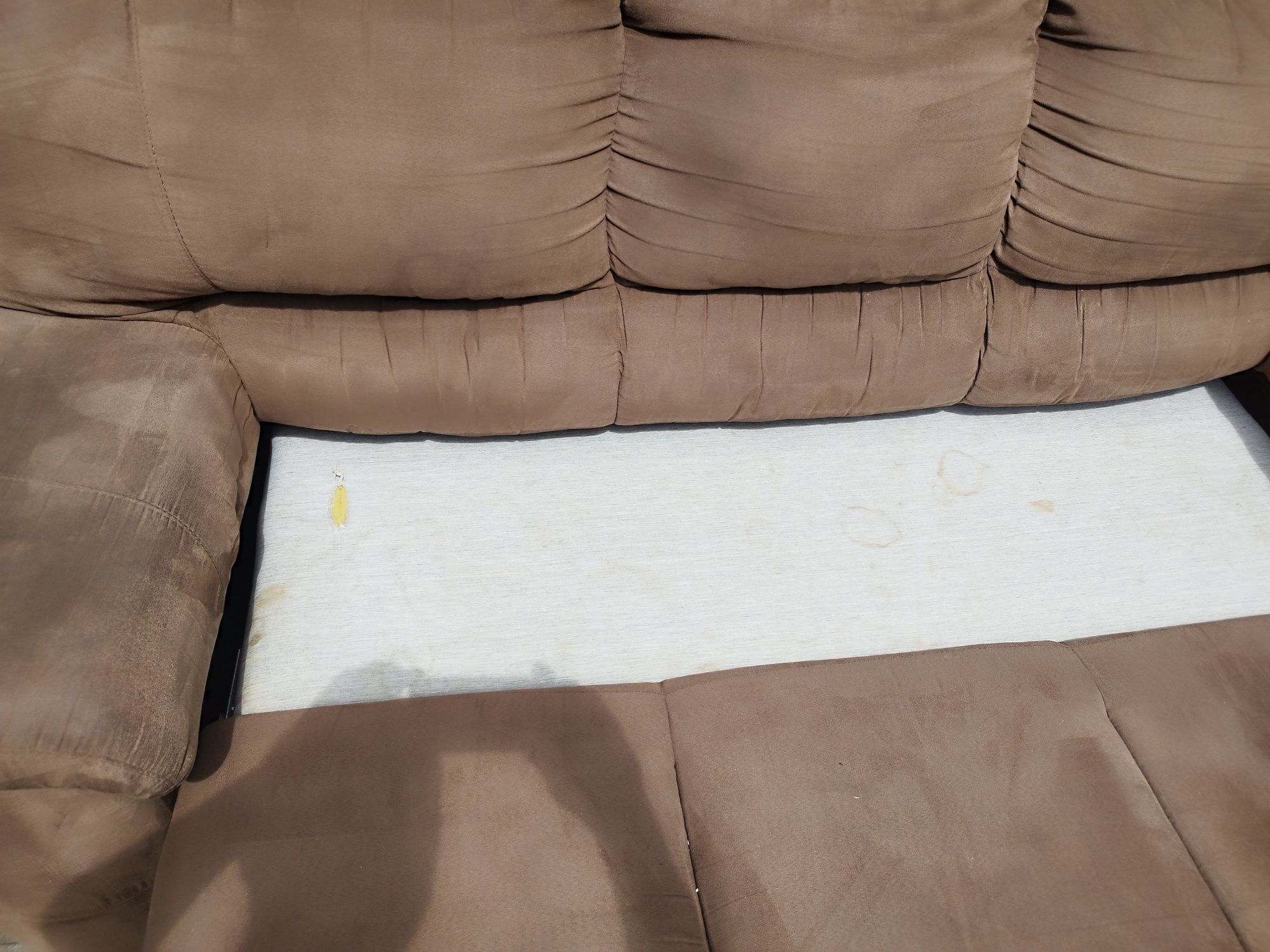 Sofa zamszowa rozkladana