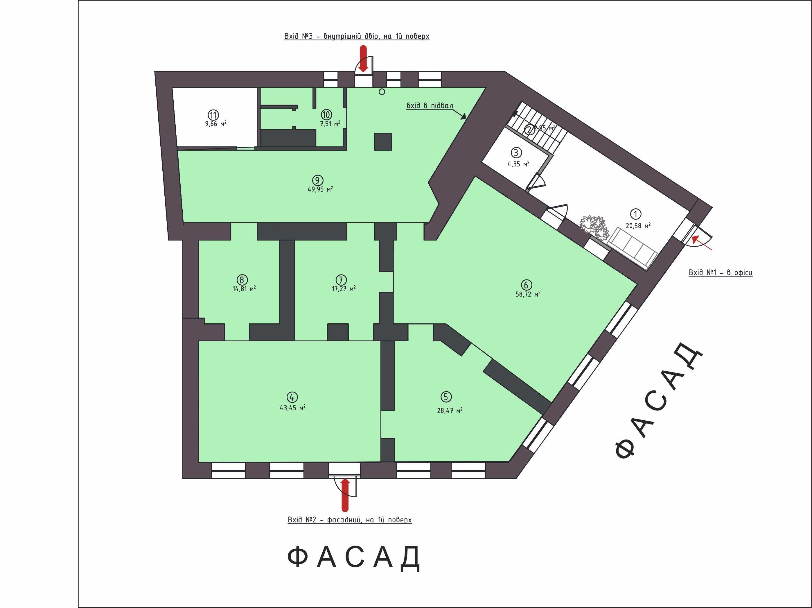 Ігорівська, 11. Супер-фасад на перехрестя. Поштова площа-3хв. Ресторан