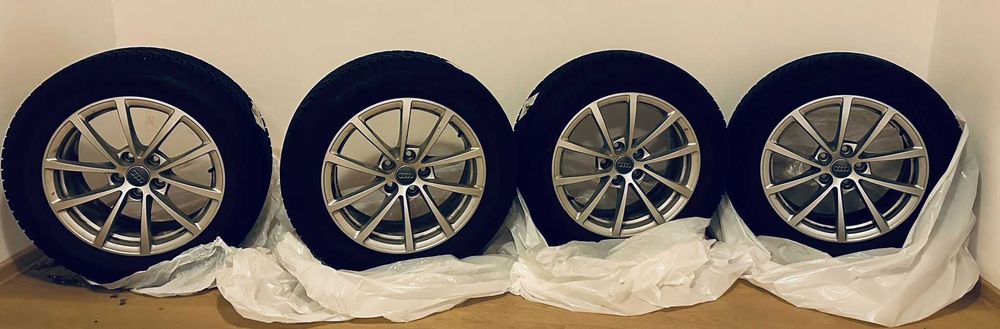 Komplet felg 18” z oponami – Audi A6 C8 – świetny stan, jednosezonowe!