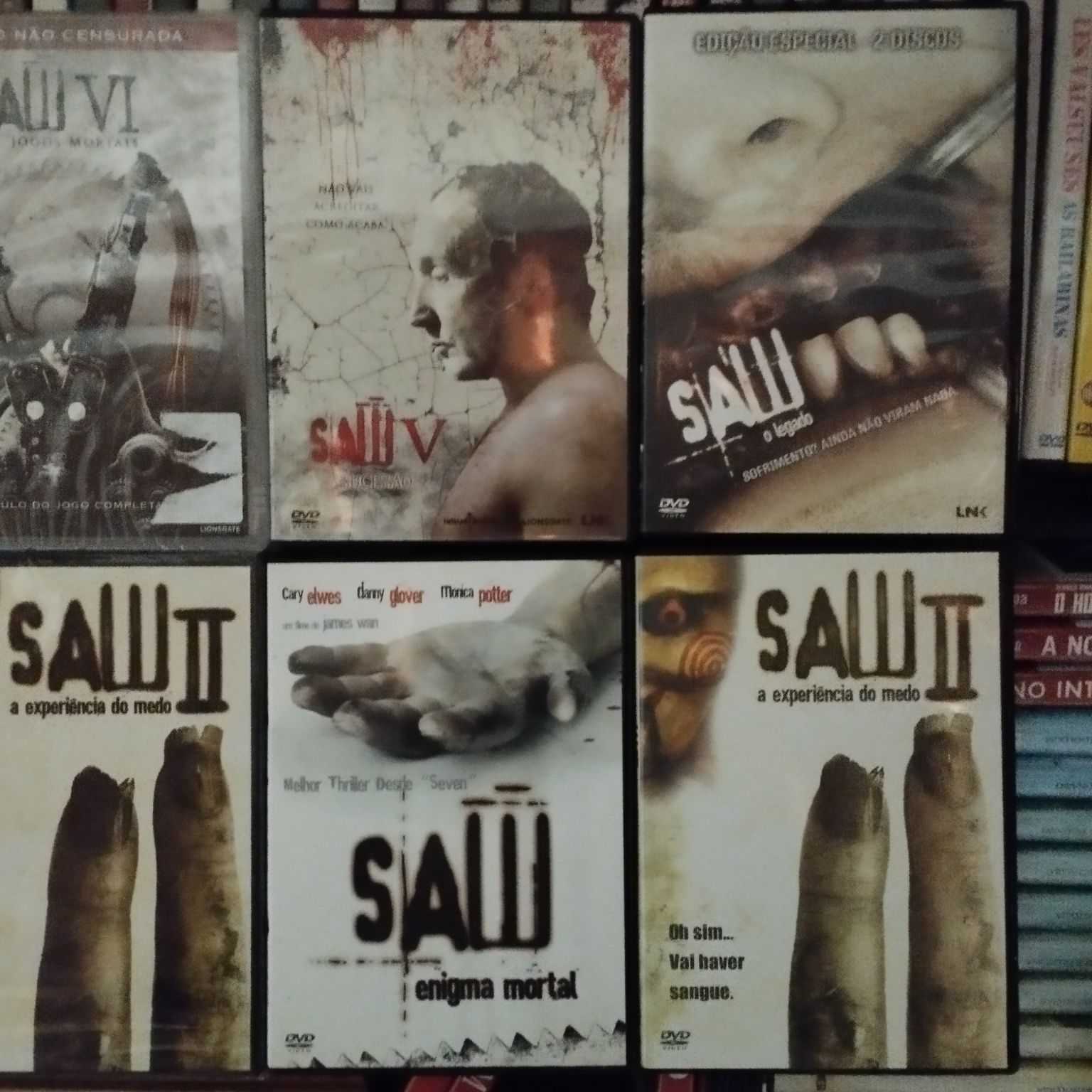 Filmes em dvd SAW